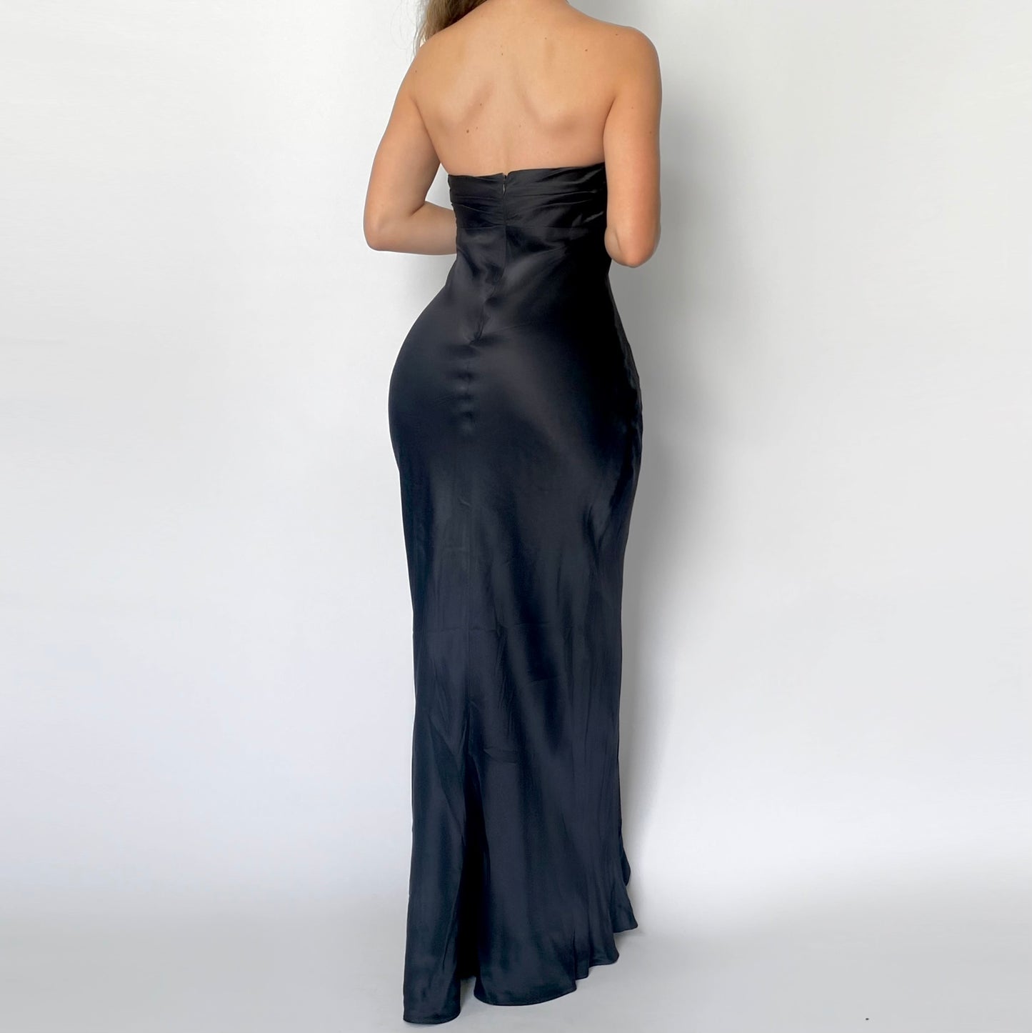 90’s Silk Strapless Gown