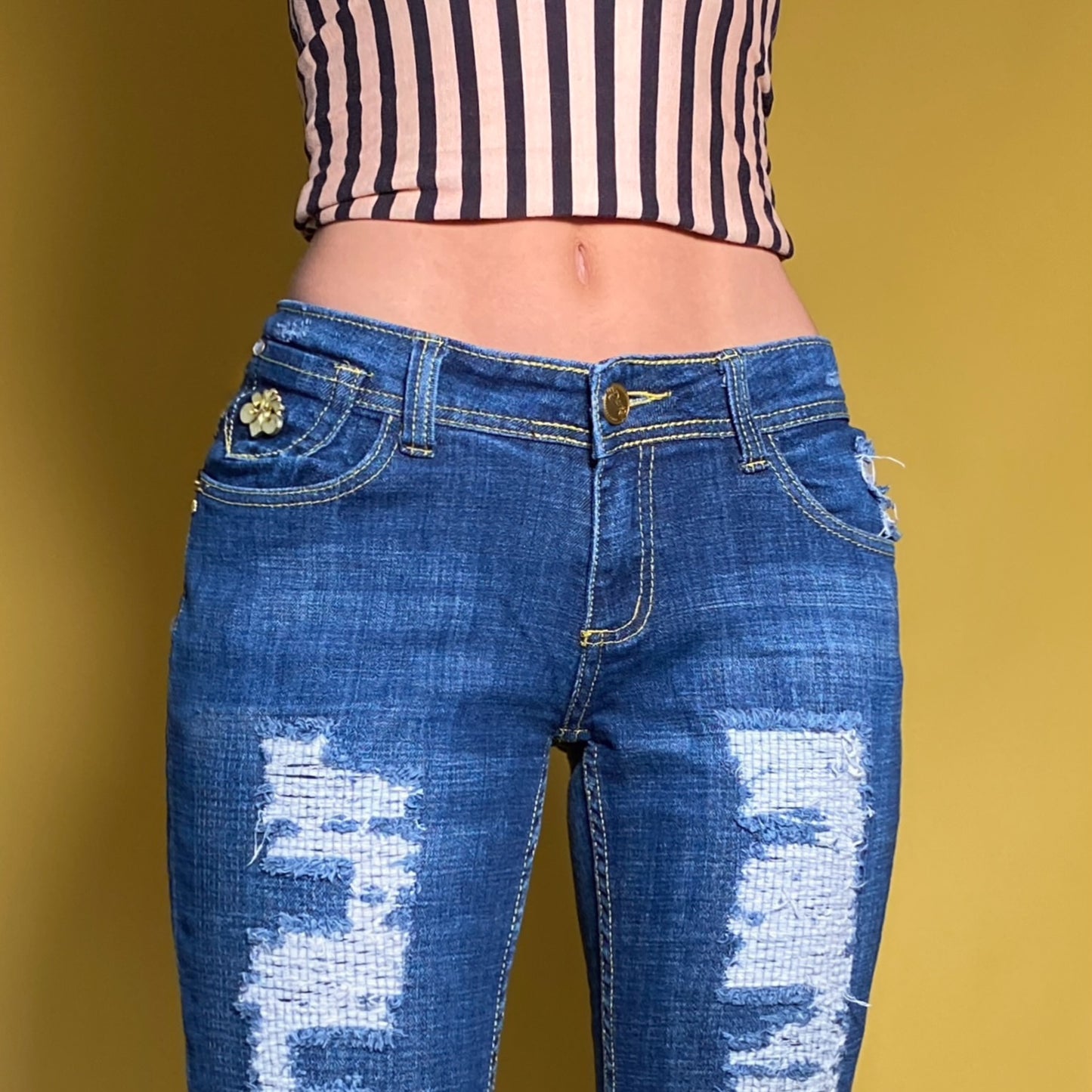 Y2k Dereon Distressed Jeans