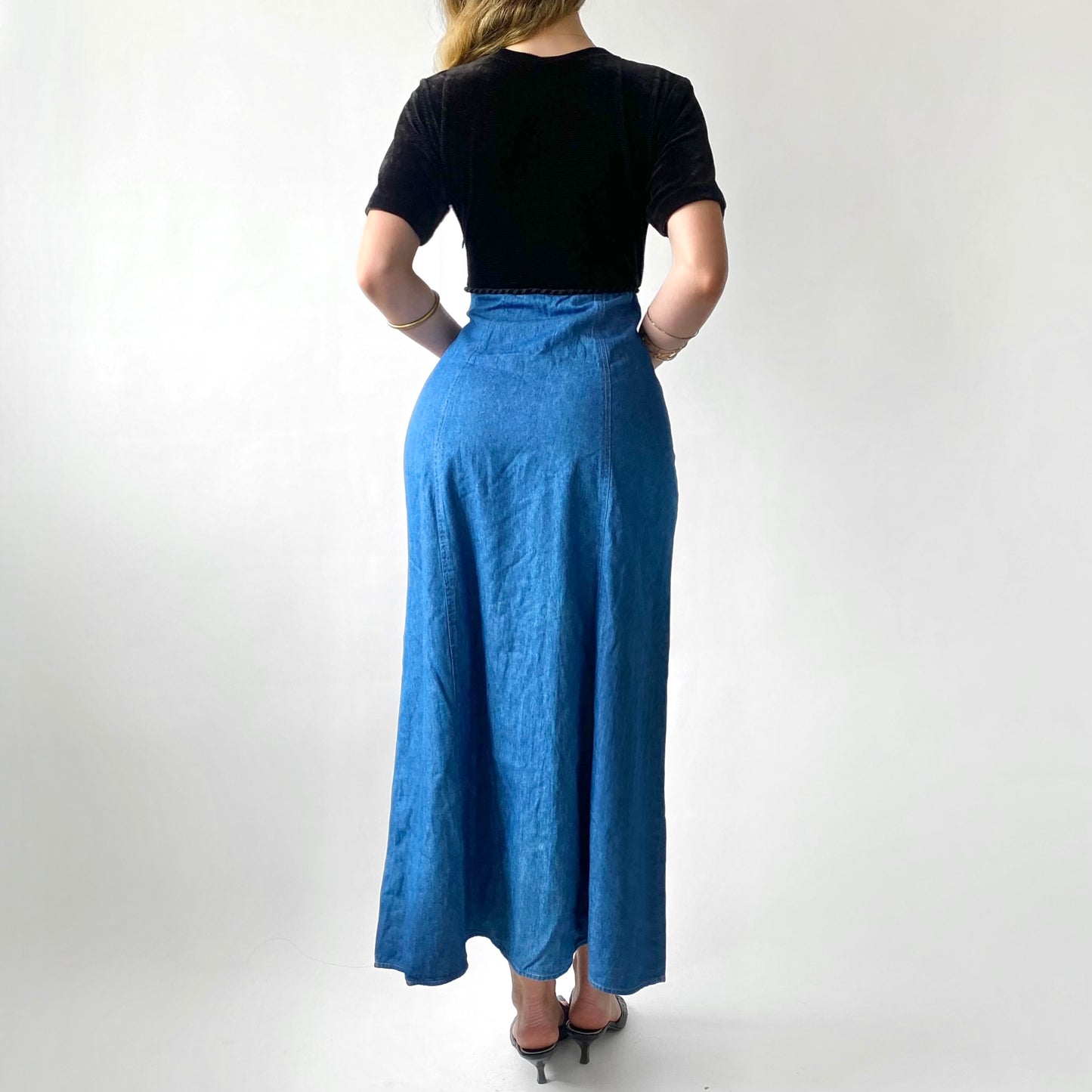 90’s Denim Maxi Dress