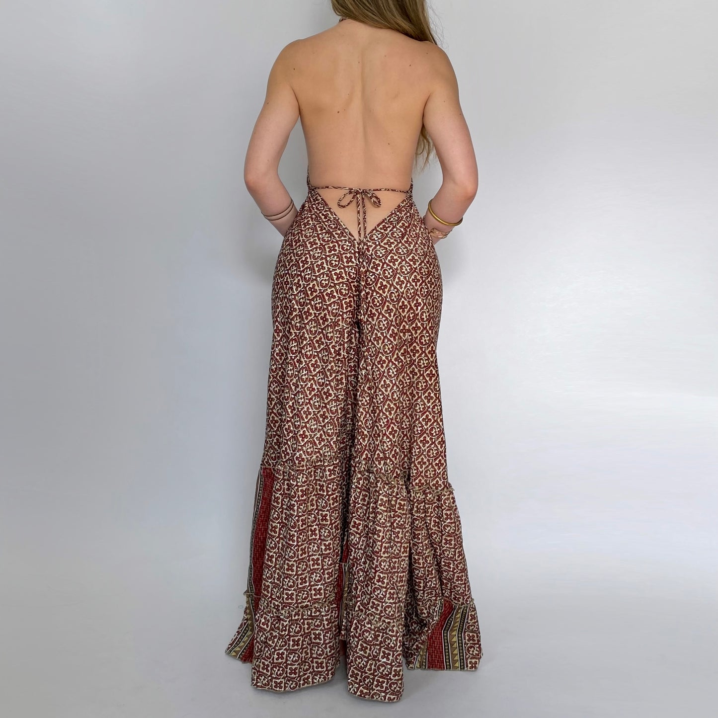 Desert Flame Backless Maxi
