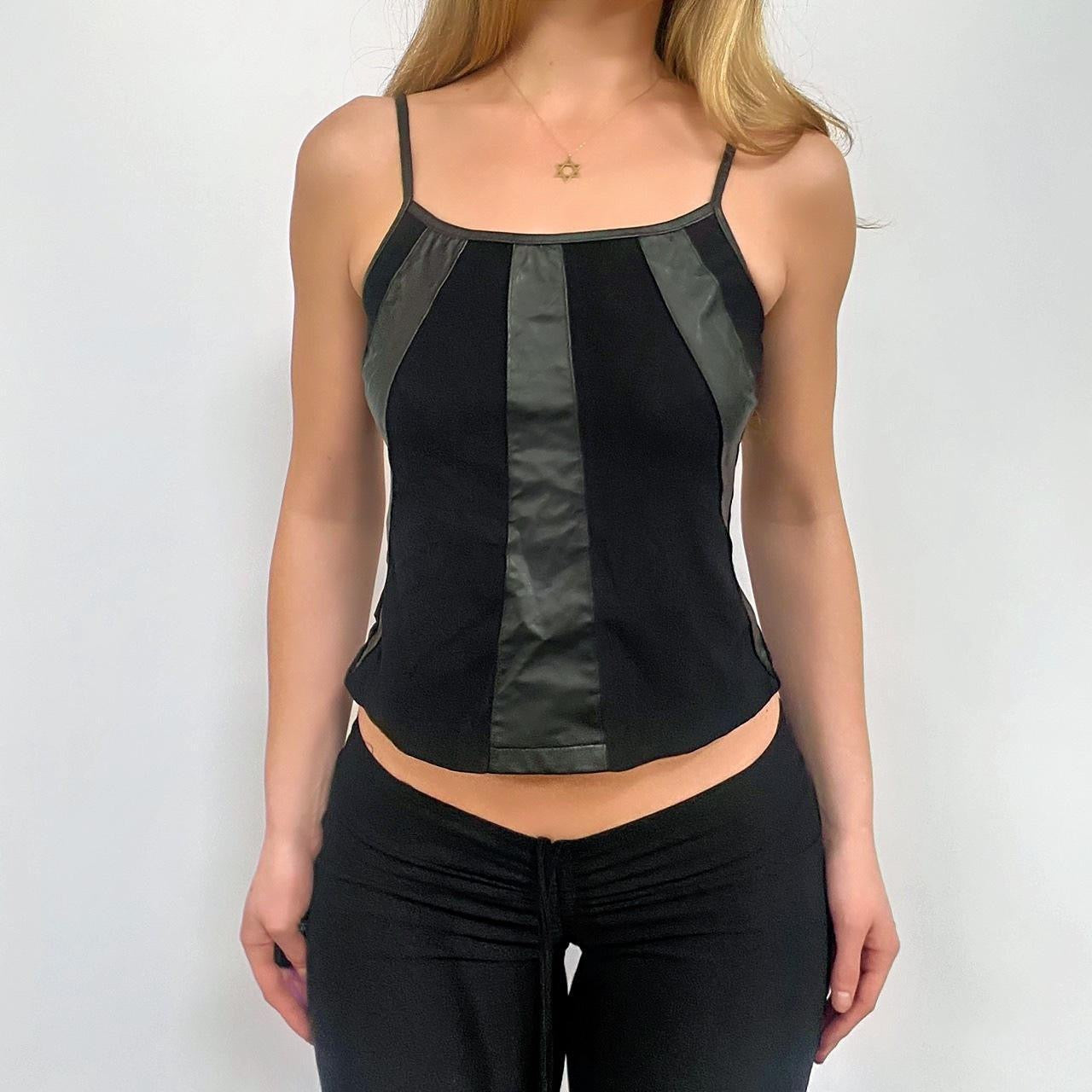 00s Faux Leather Tank