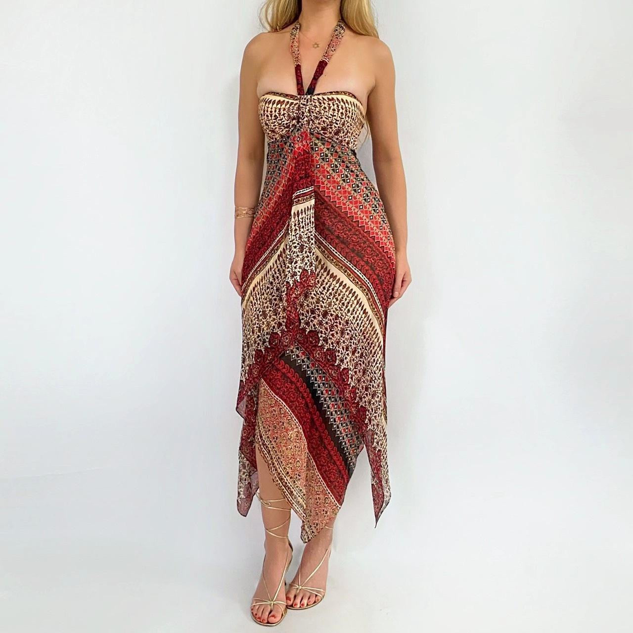 90’s Silk Handkerchief Dress