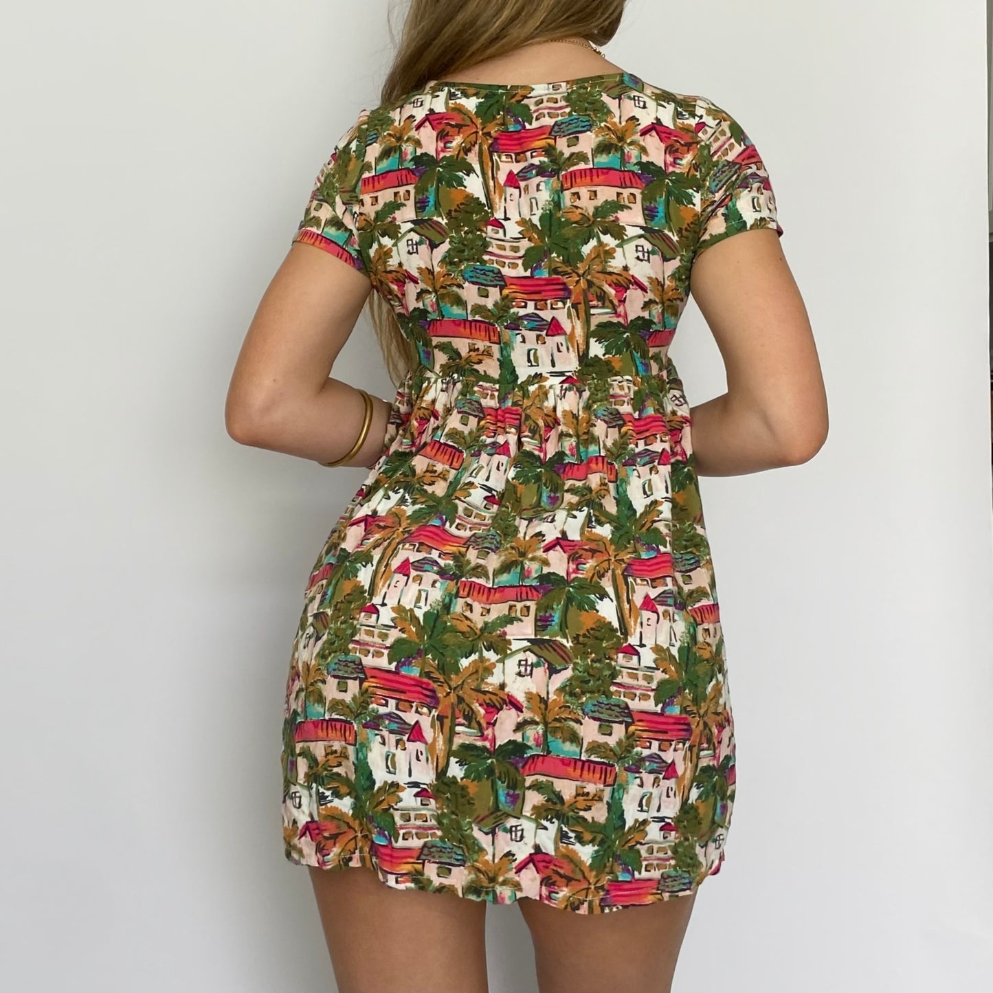 Water Color Babydoll Dress