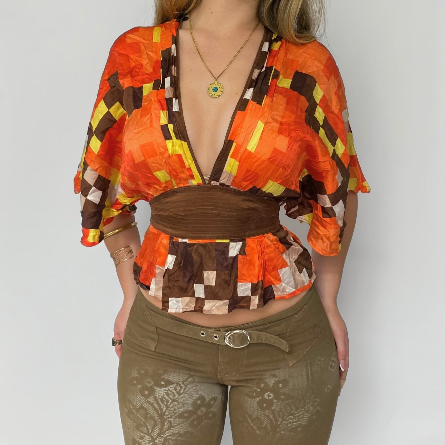 00s Bebe Silk Blouse