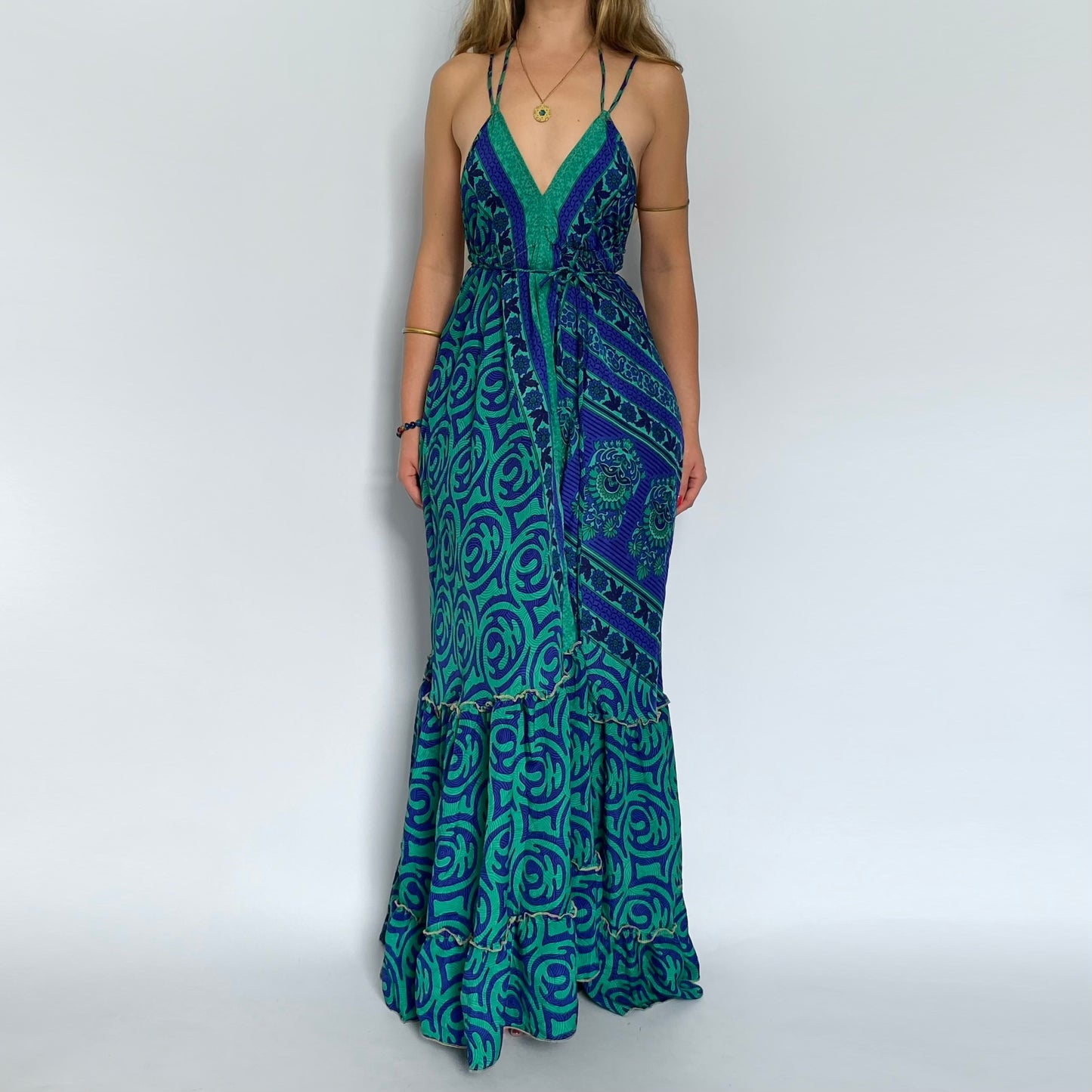 Midnight Tide Backless Maxi