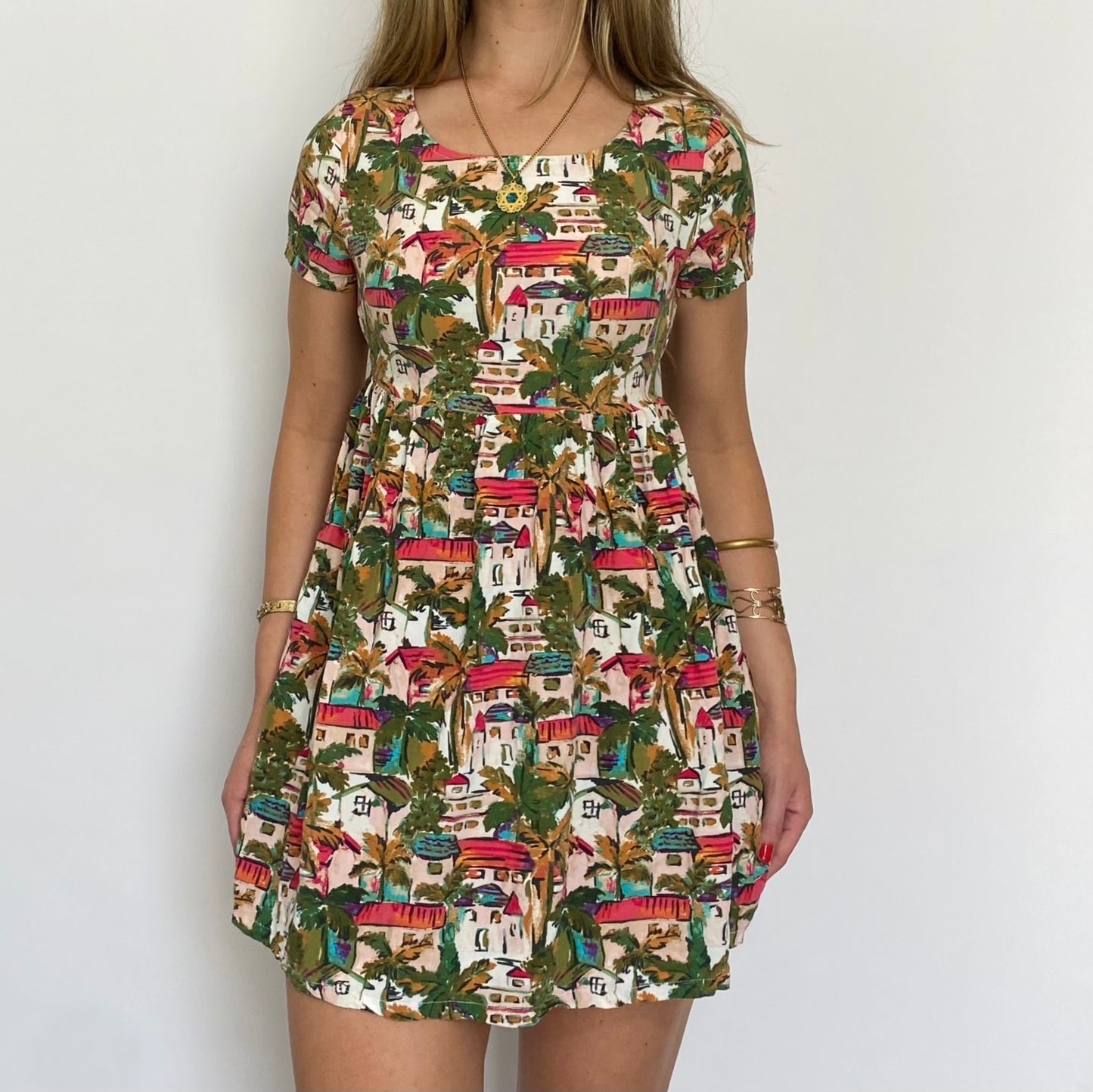Water Color Babydoll Dress
