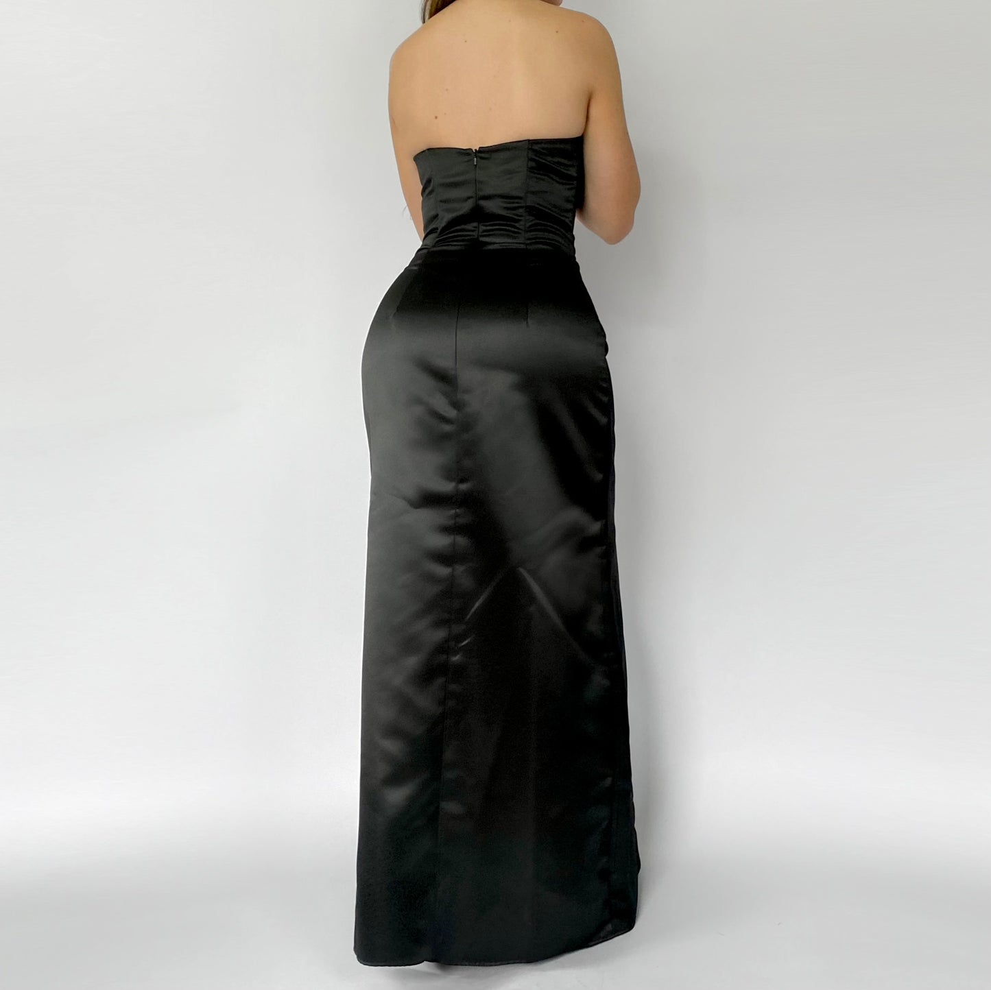 90’s Color Block Corset Gown