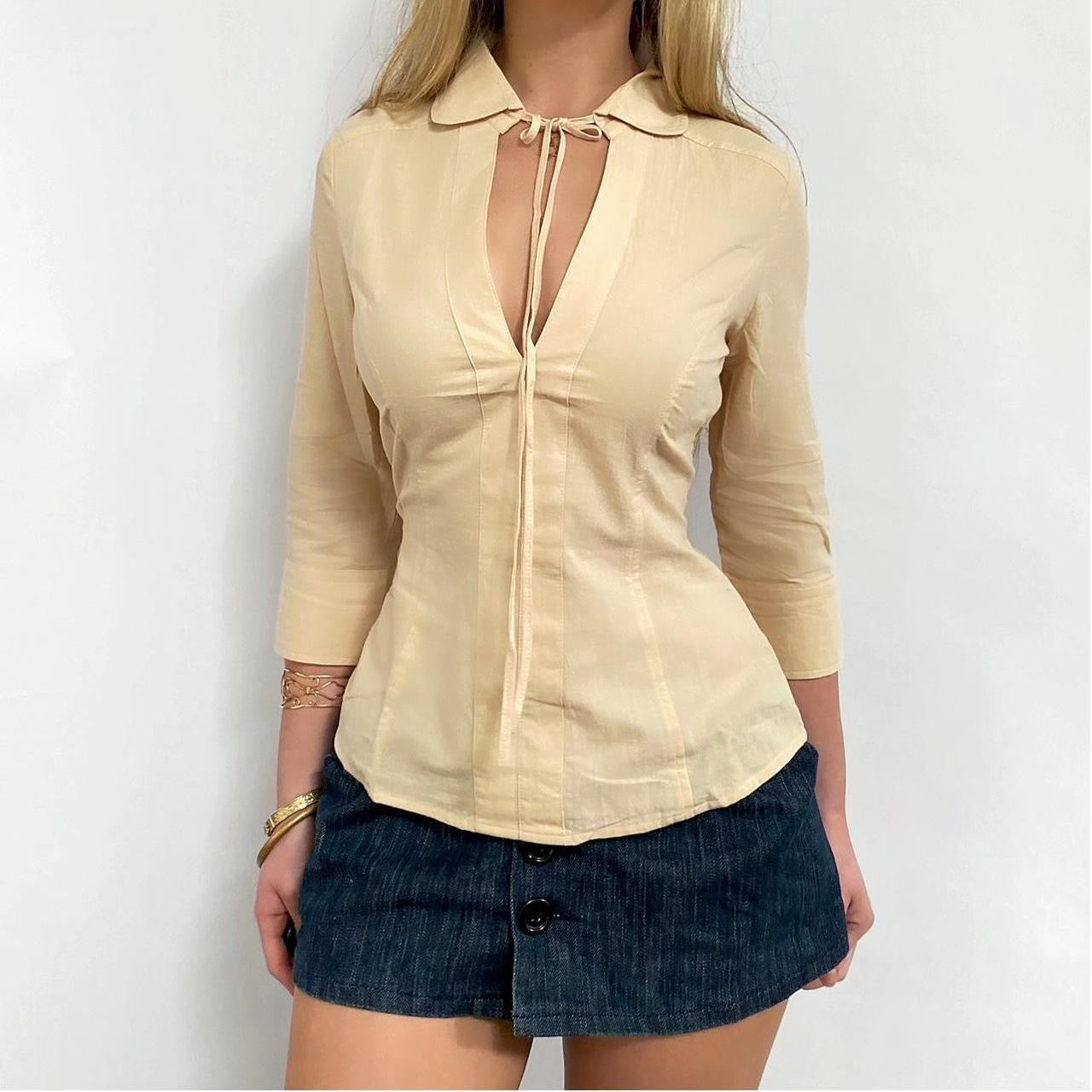 00s Collared Key-hole Top