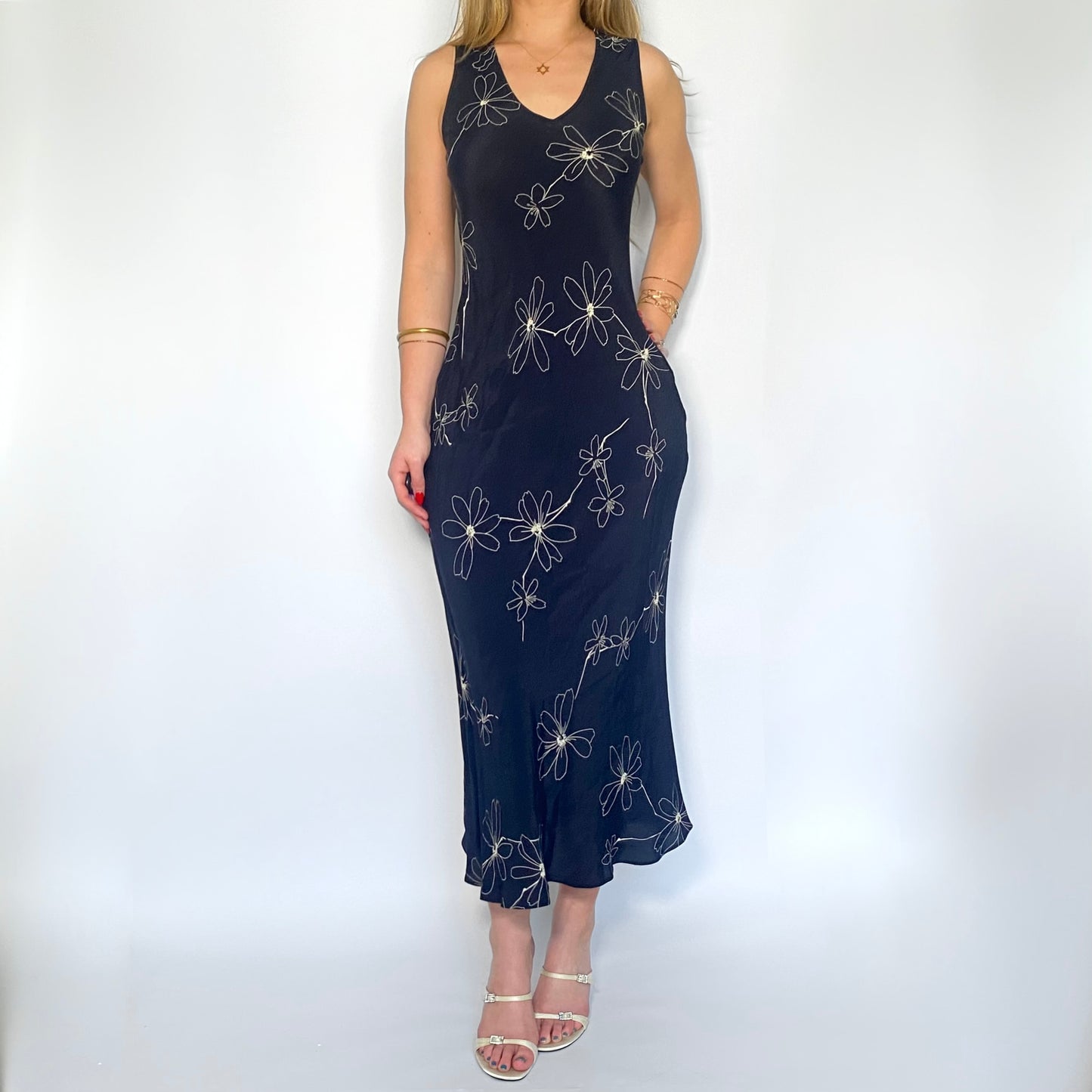 90’s Long Floral Dress