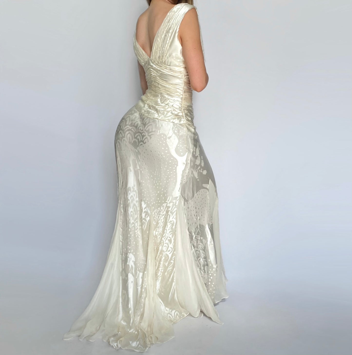 90’s Ivory Silk Gown