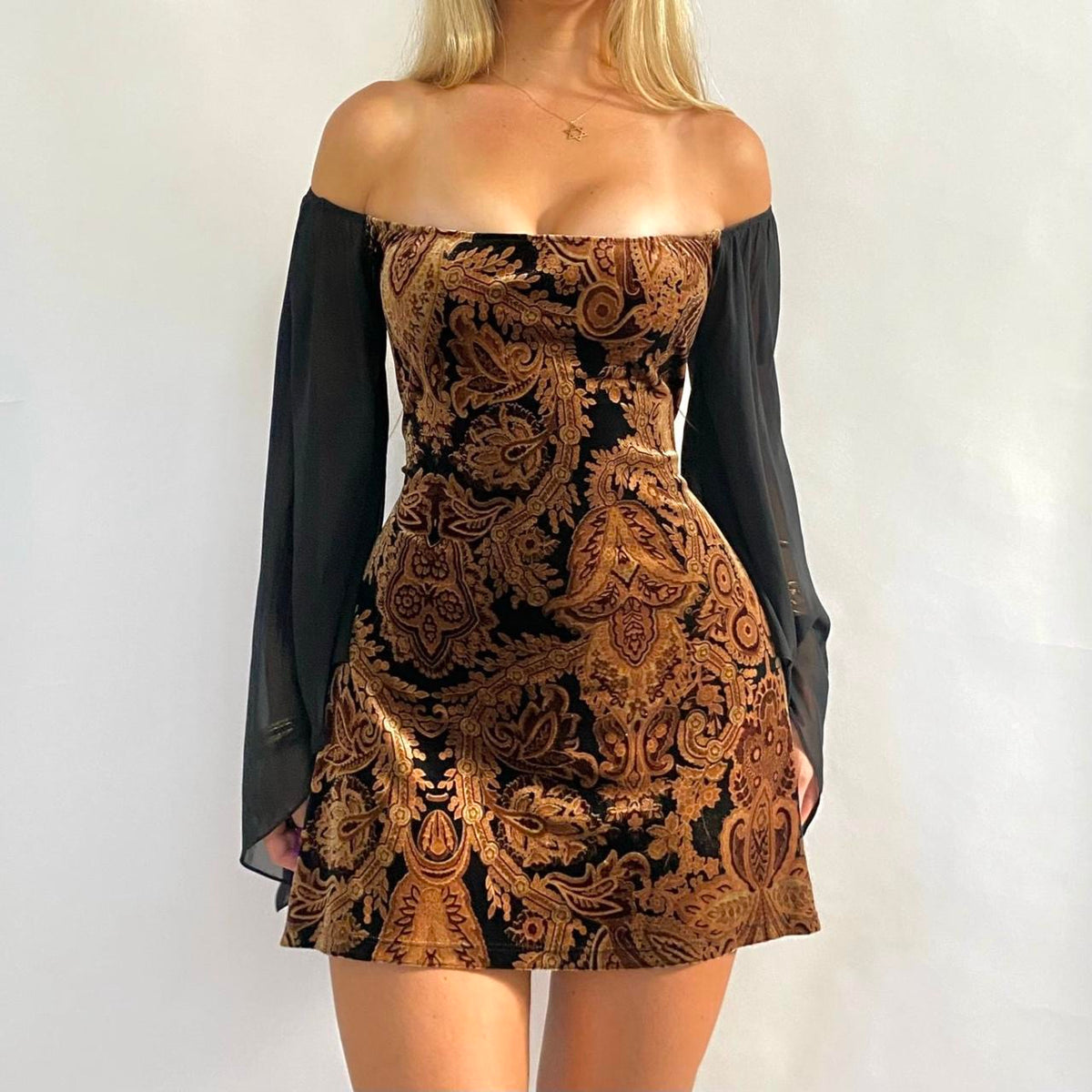 00s Paisley Corset Mini