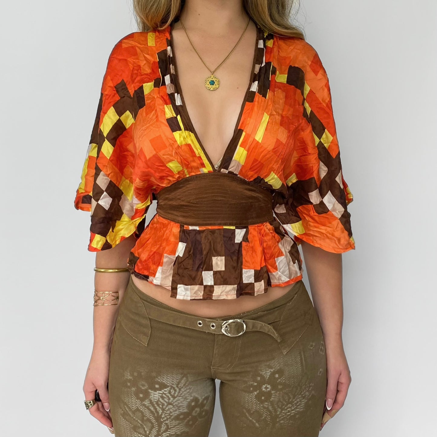 00s Bebe Silk Blouse