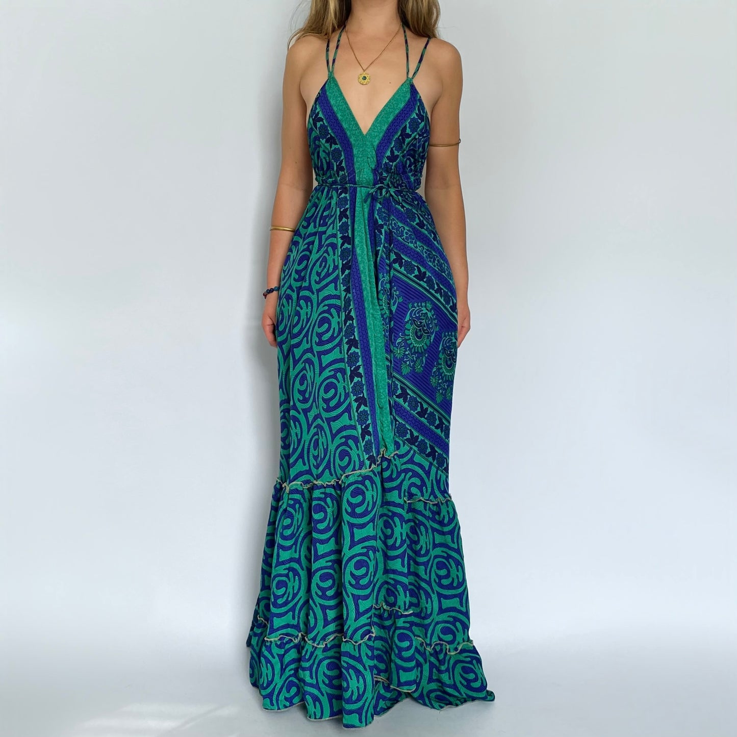 Midnight Tide Backless Maxi