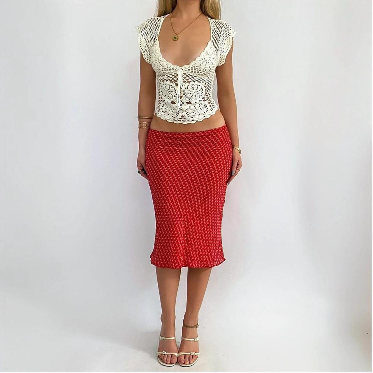 00s Mesh Midi Skirt