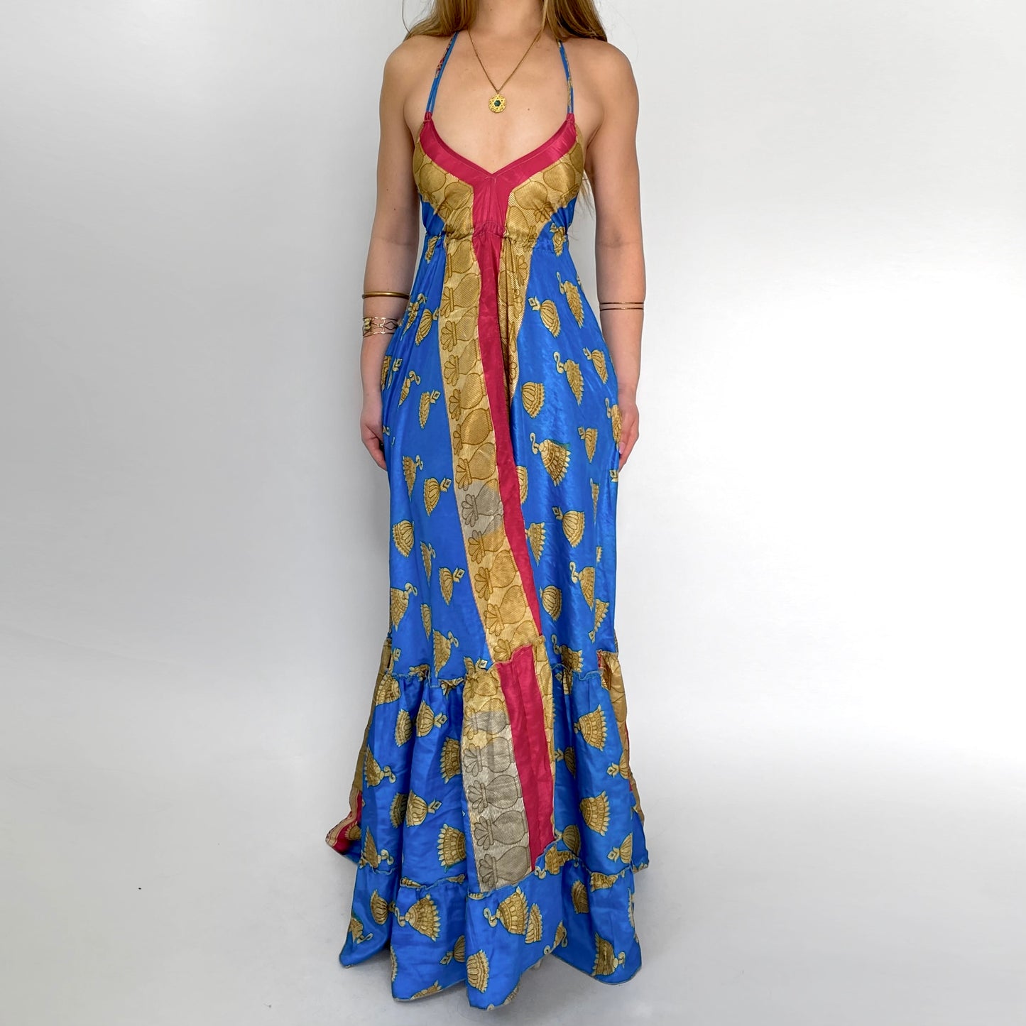 Blue Lotus Backless Maxi
