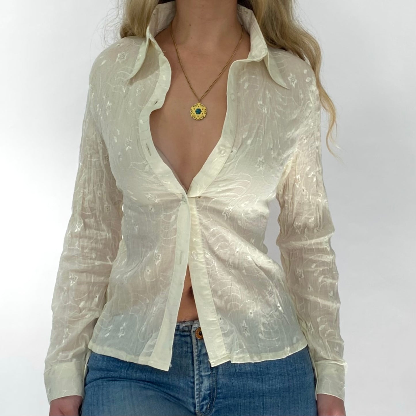 00s Ivory Button-Up