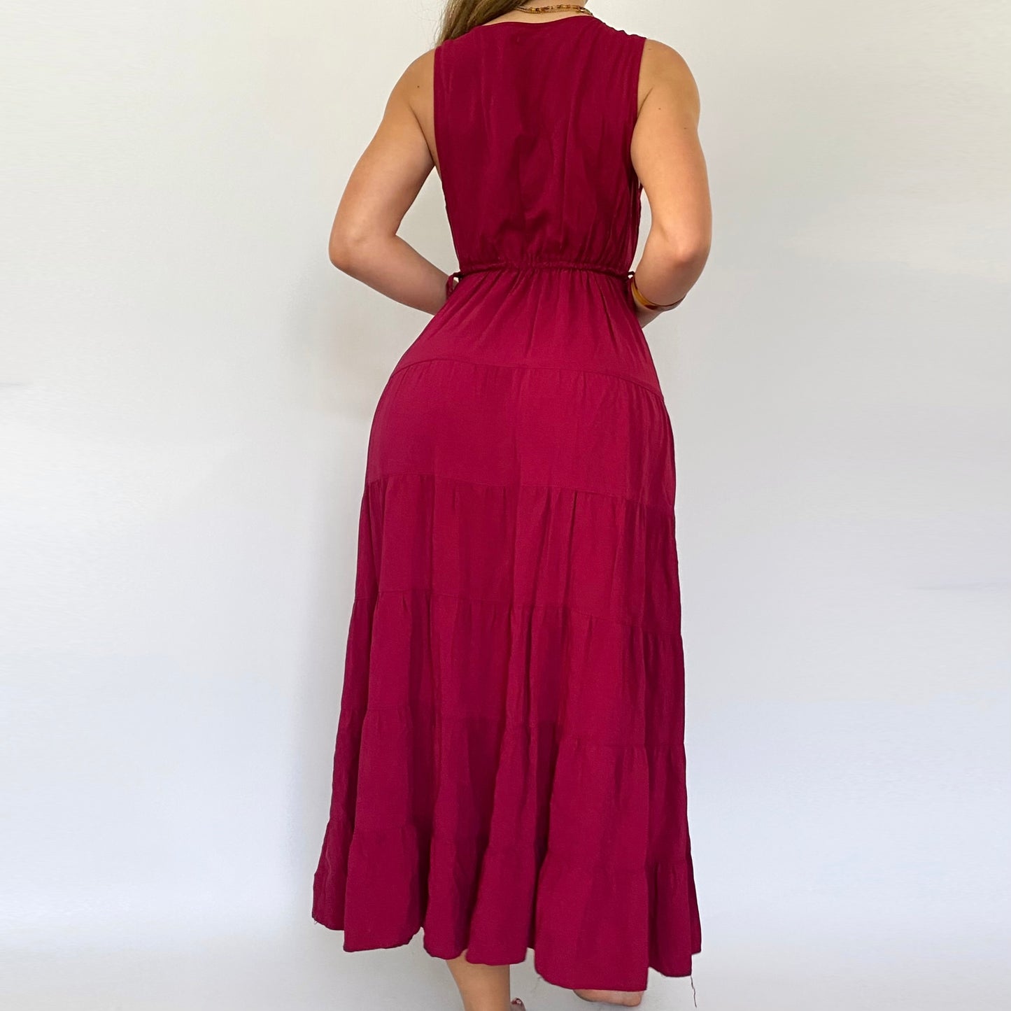 Burgundy Teared Sundress