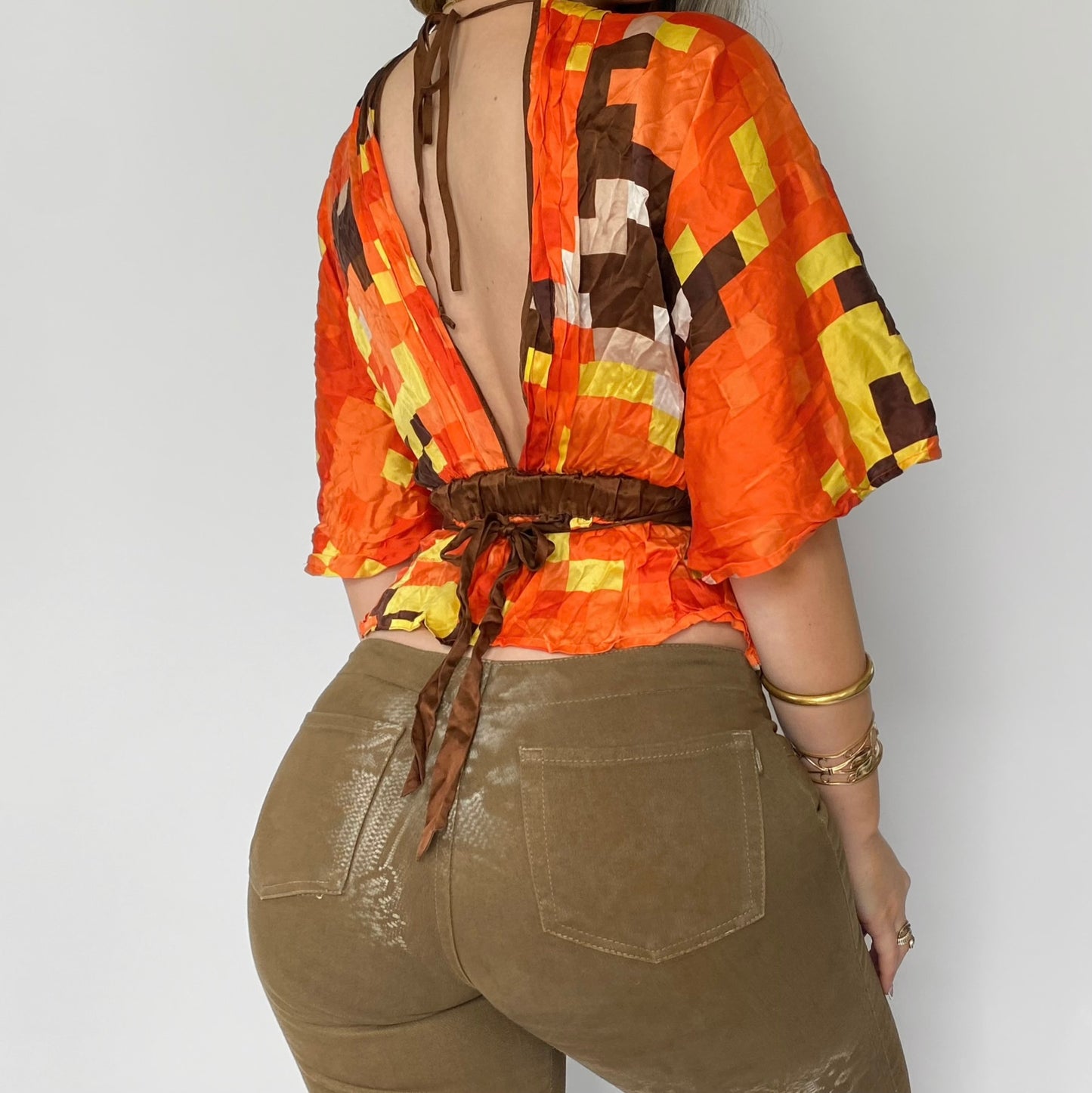 00s Bebe Silk Blouse