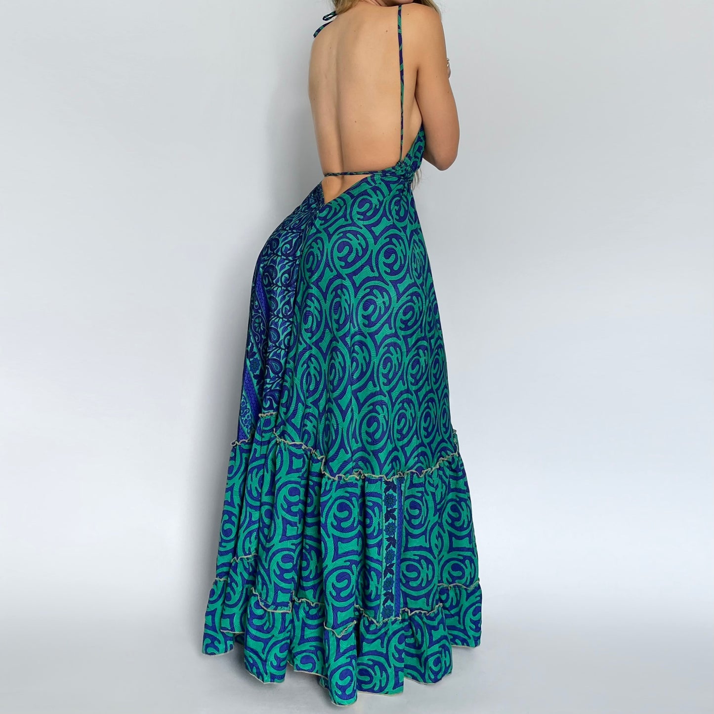 Midnight Tide Backless Maxi