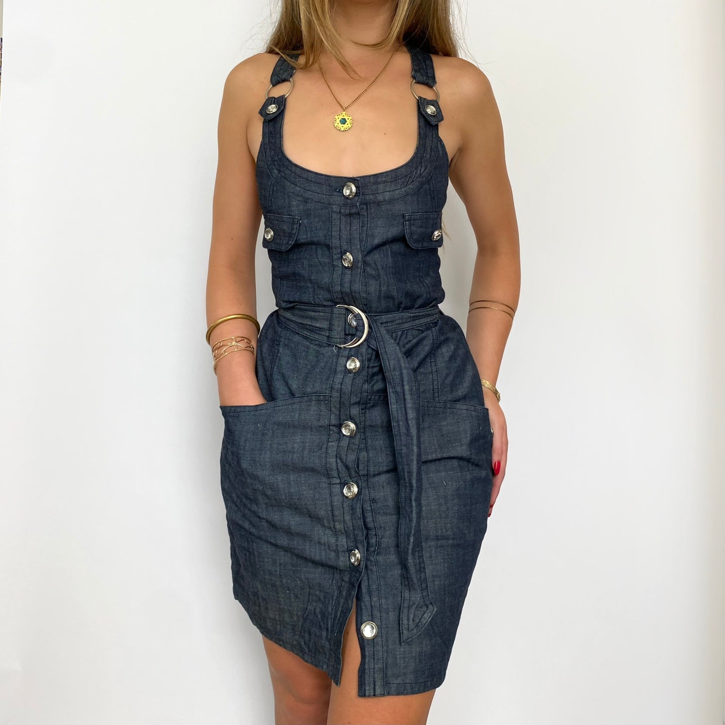 00s Denim Mini Dress