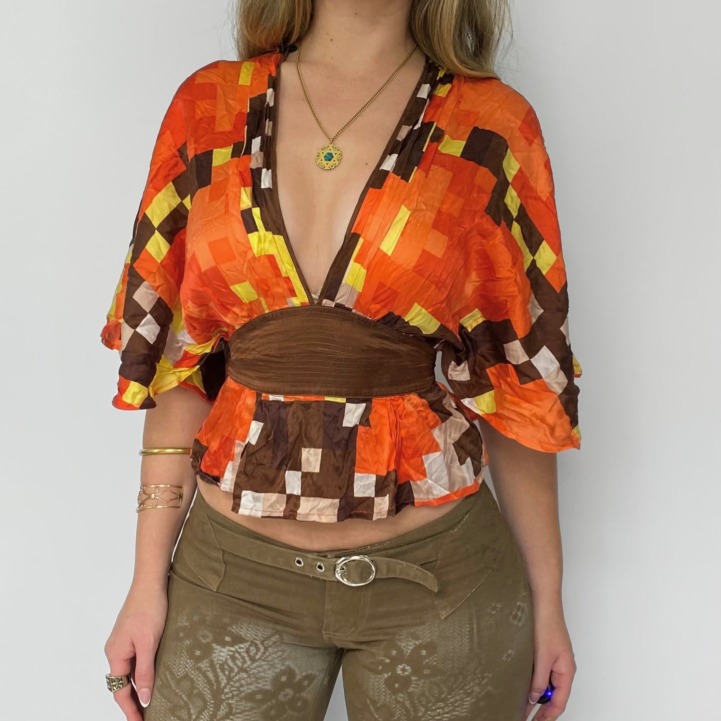 00s Bebe Silk Blouse