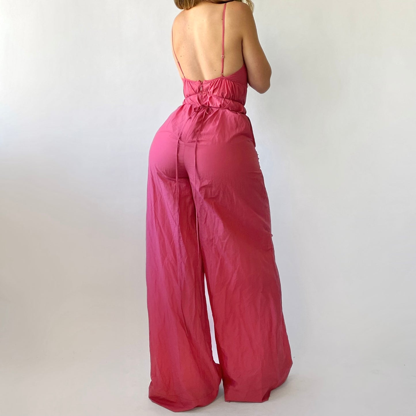 00s BCBG Rose Jumpsuit