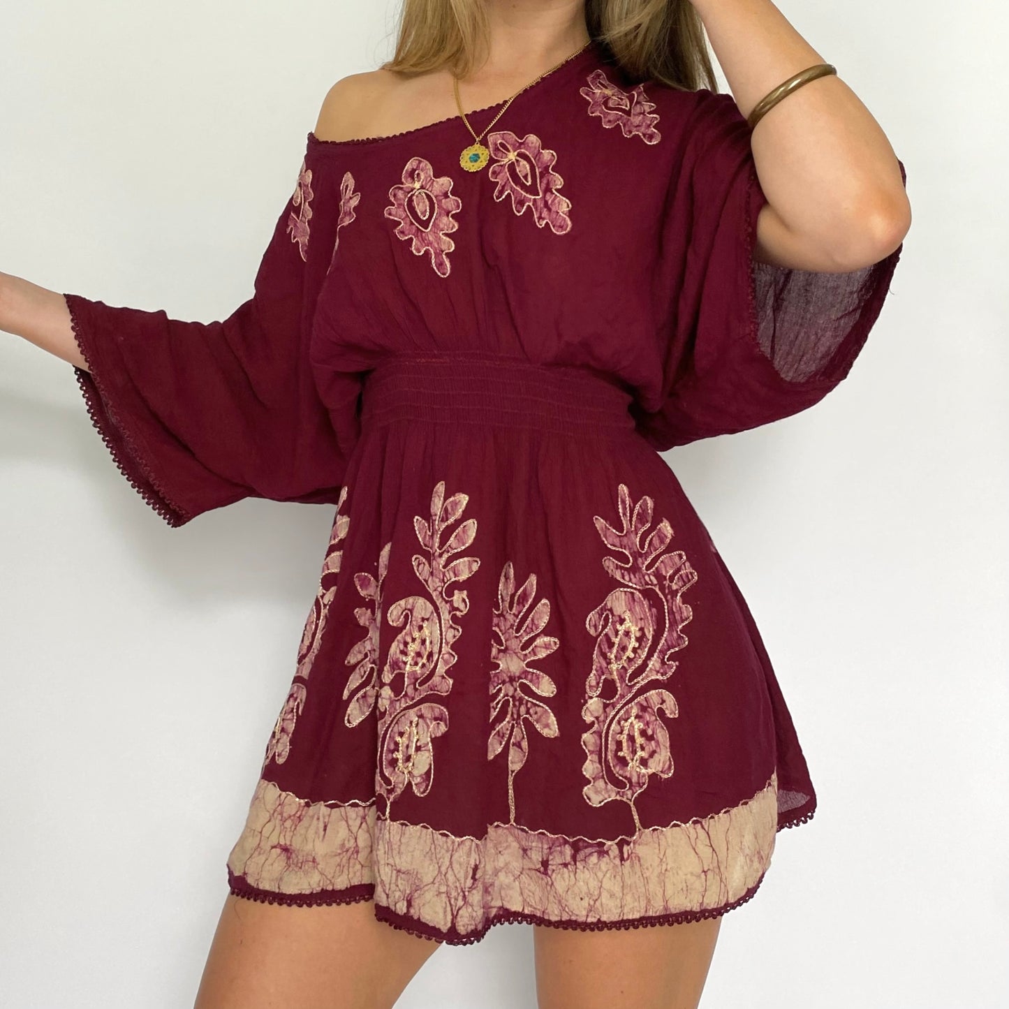 90’s Embroidered Dress