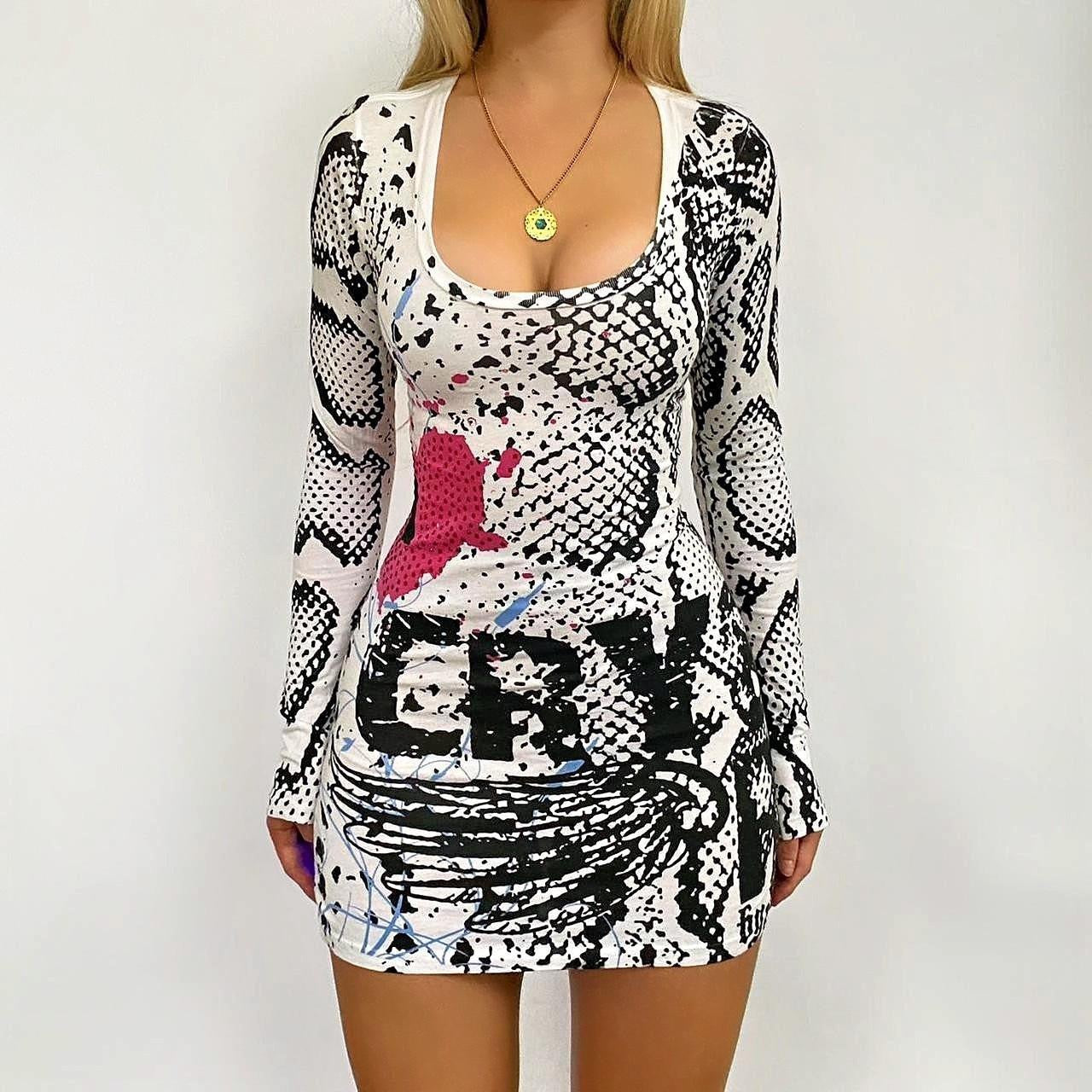00s Christian Audigier Snakeskin Mini