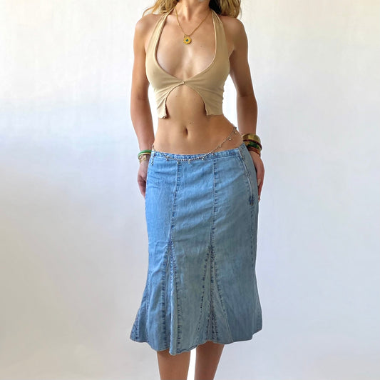 90’s Tiered Denim Skirt