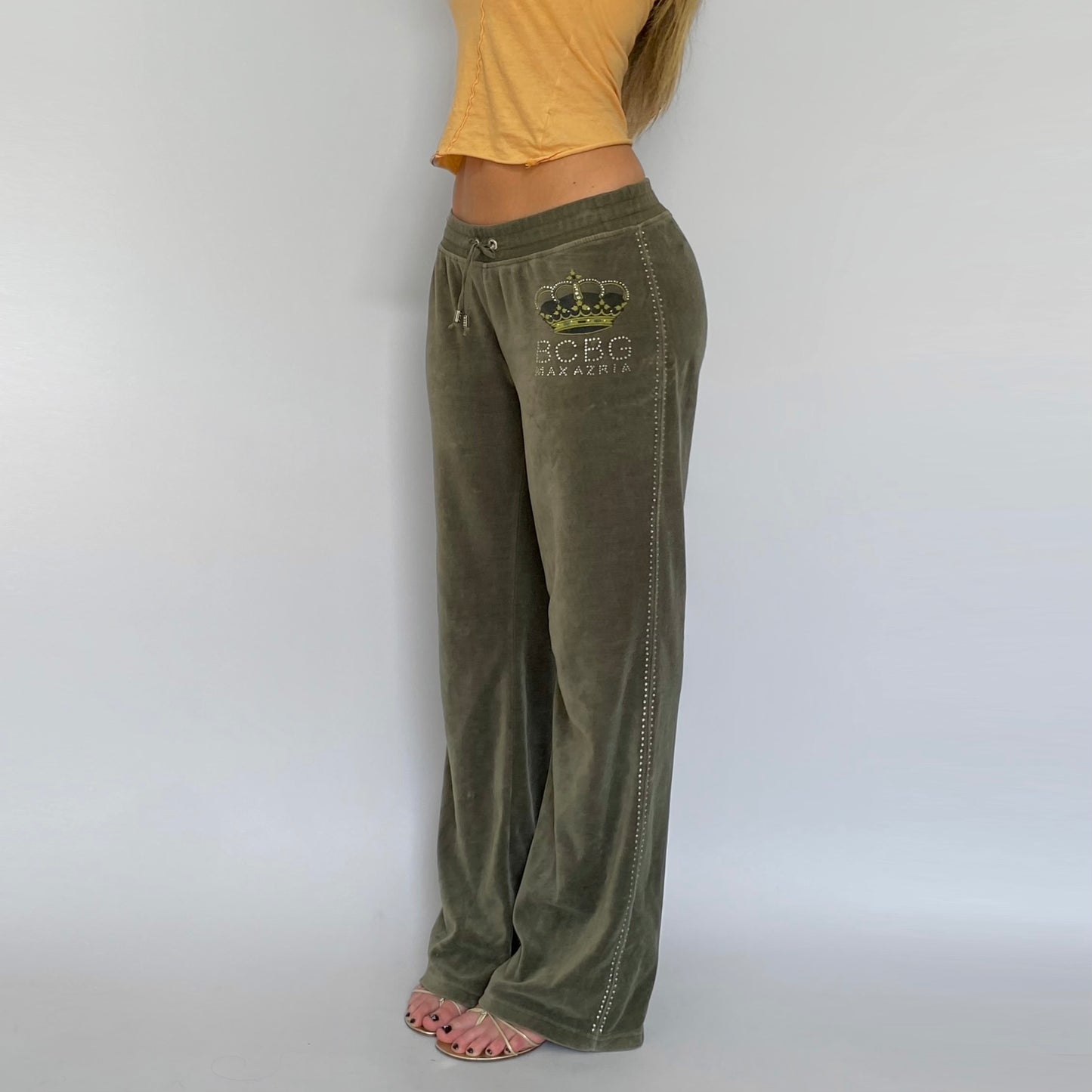 00s BCBG Olive Velour Track Pants
