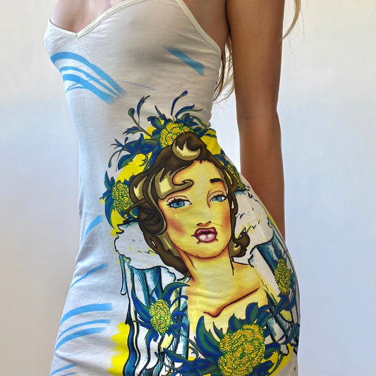 2000s Christian Audigier Pinup Dress