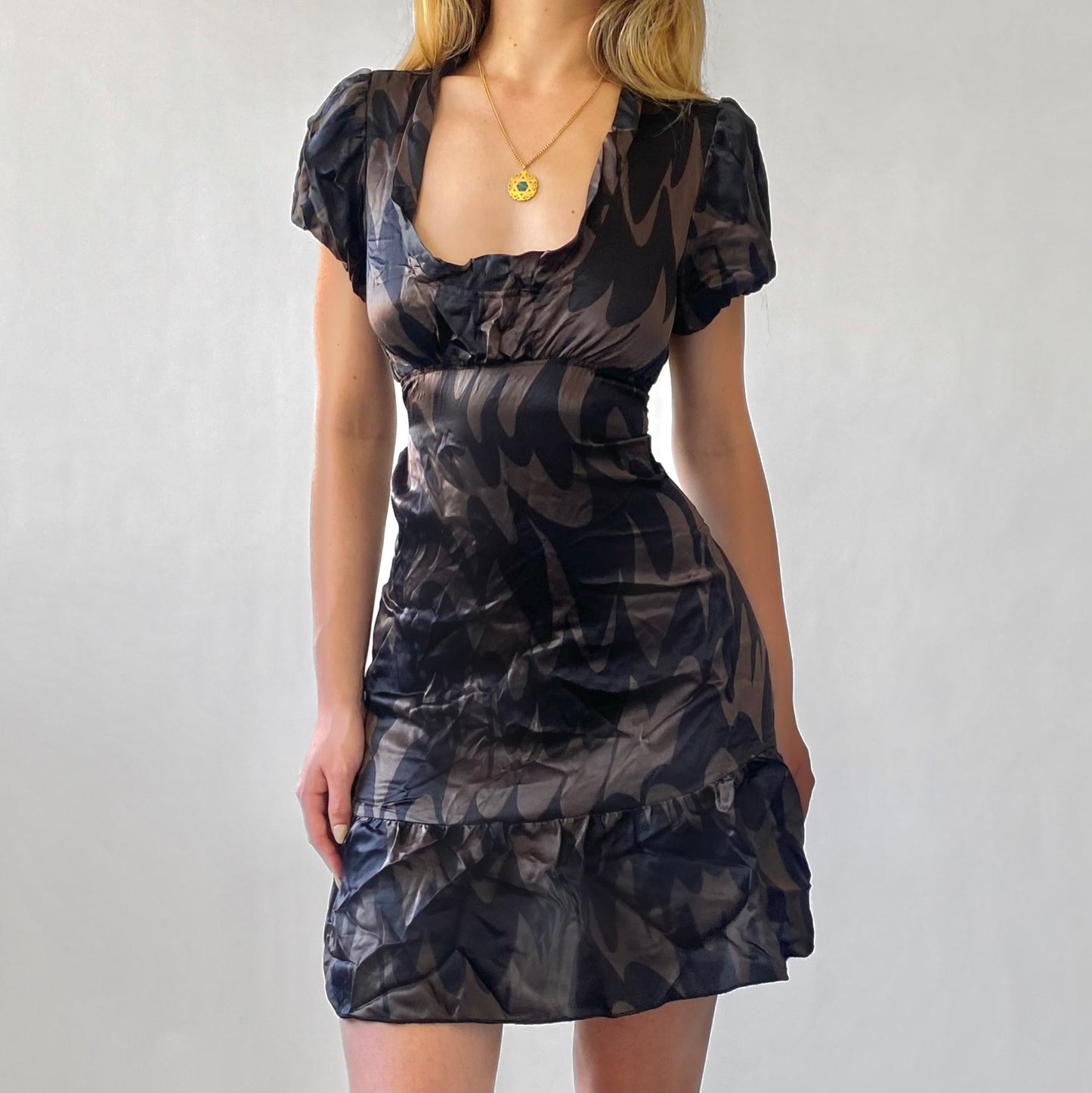 2000s 100% Silk Babydoll Dress