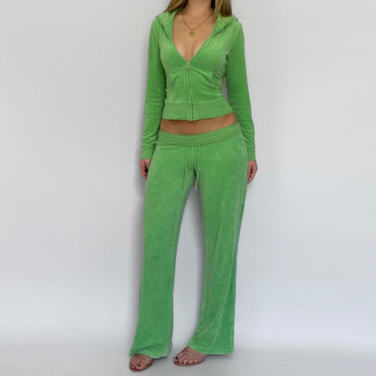 00's Green Terry Cloth Tracksuit