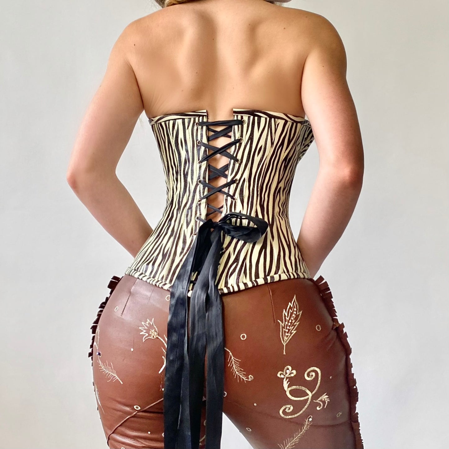 Zebra PVC Bustier Corset