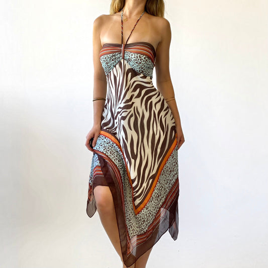90’s Silk Handkerchief Dress
