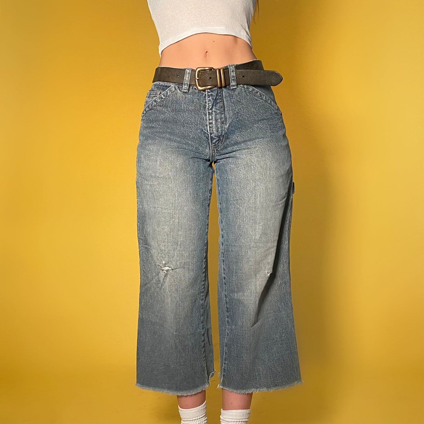 2000’s utility cut off jeans - small