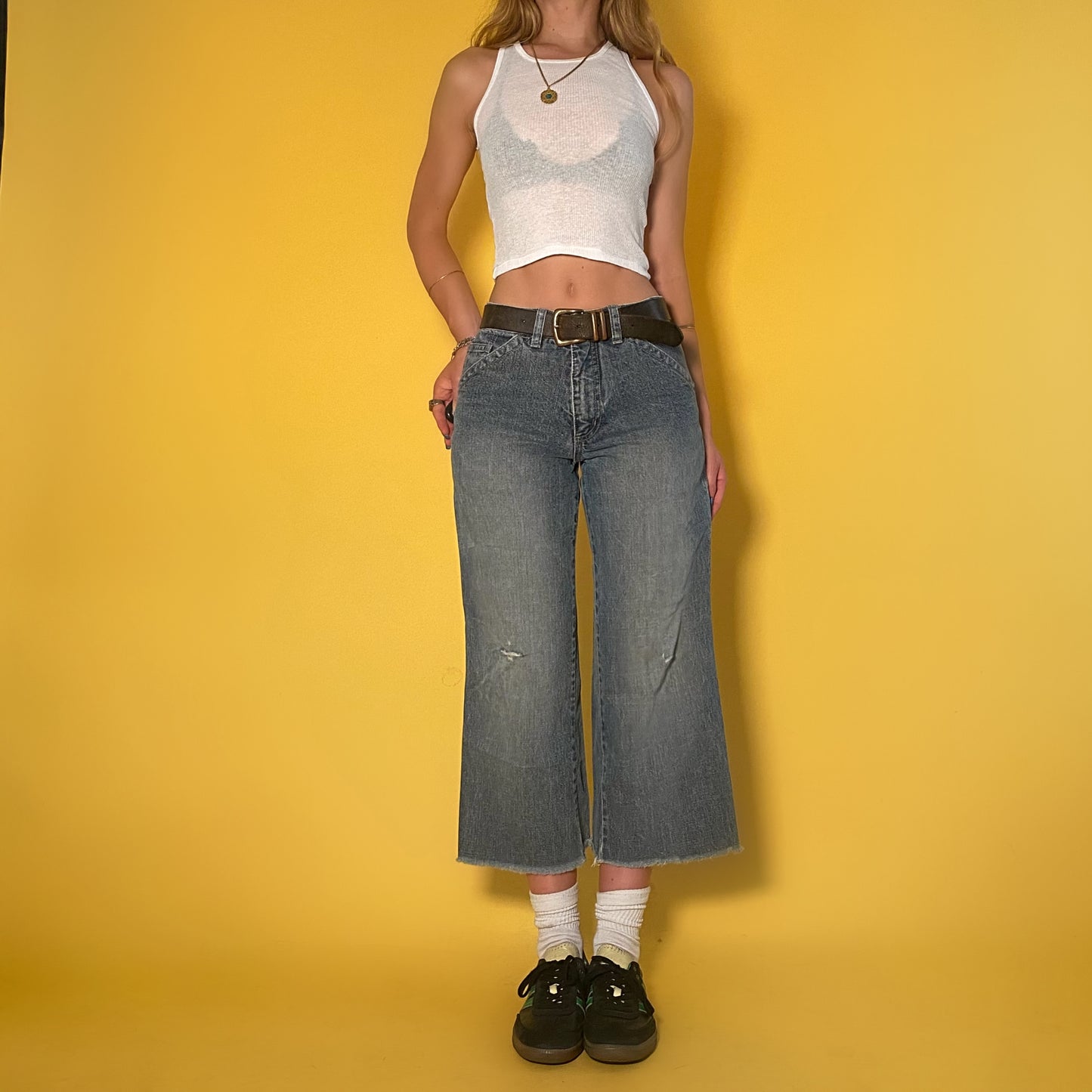 2000’s utility cut off jeans - small