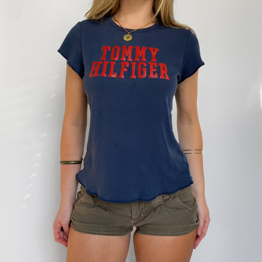 00s Tommy Hilfiger Navy Tee