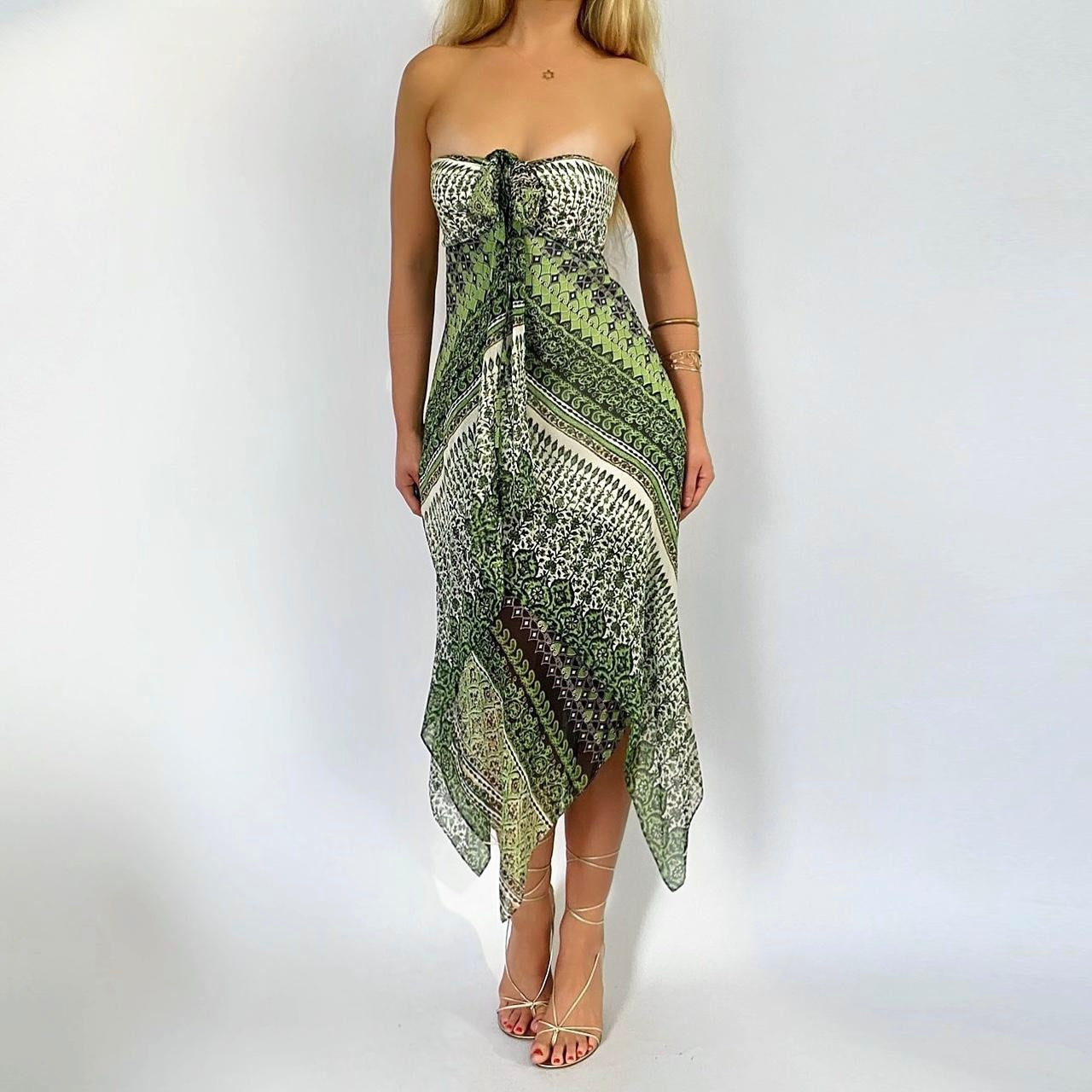 90’s Silk Handkerchief Dress