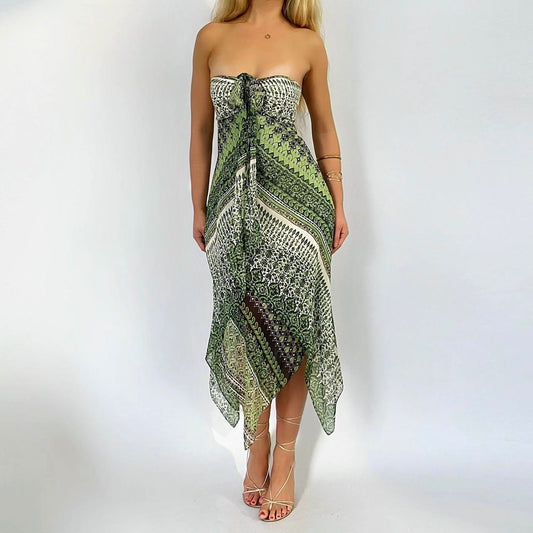 90’s Silk Handkerchief Dress