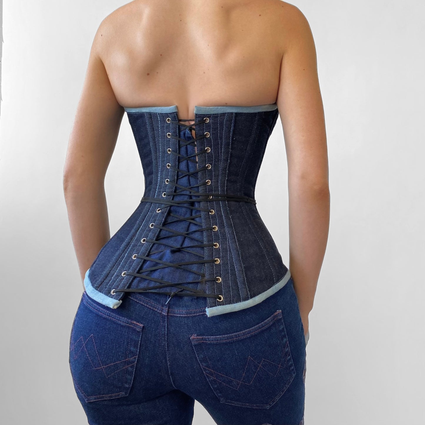 Denim Bustier Corset