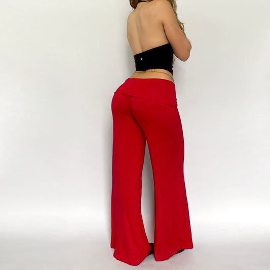 00s Fold Over Red Flares