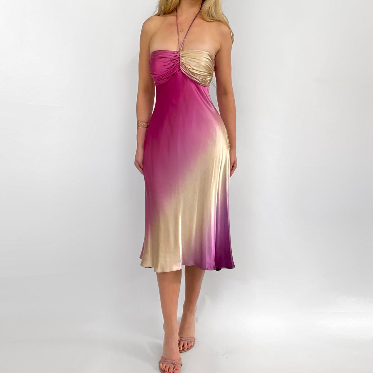 90s Ombre Silk Dress