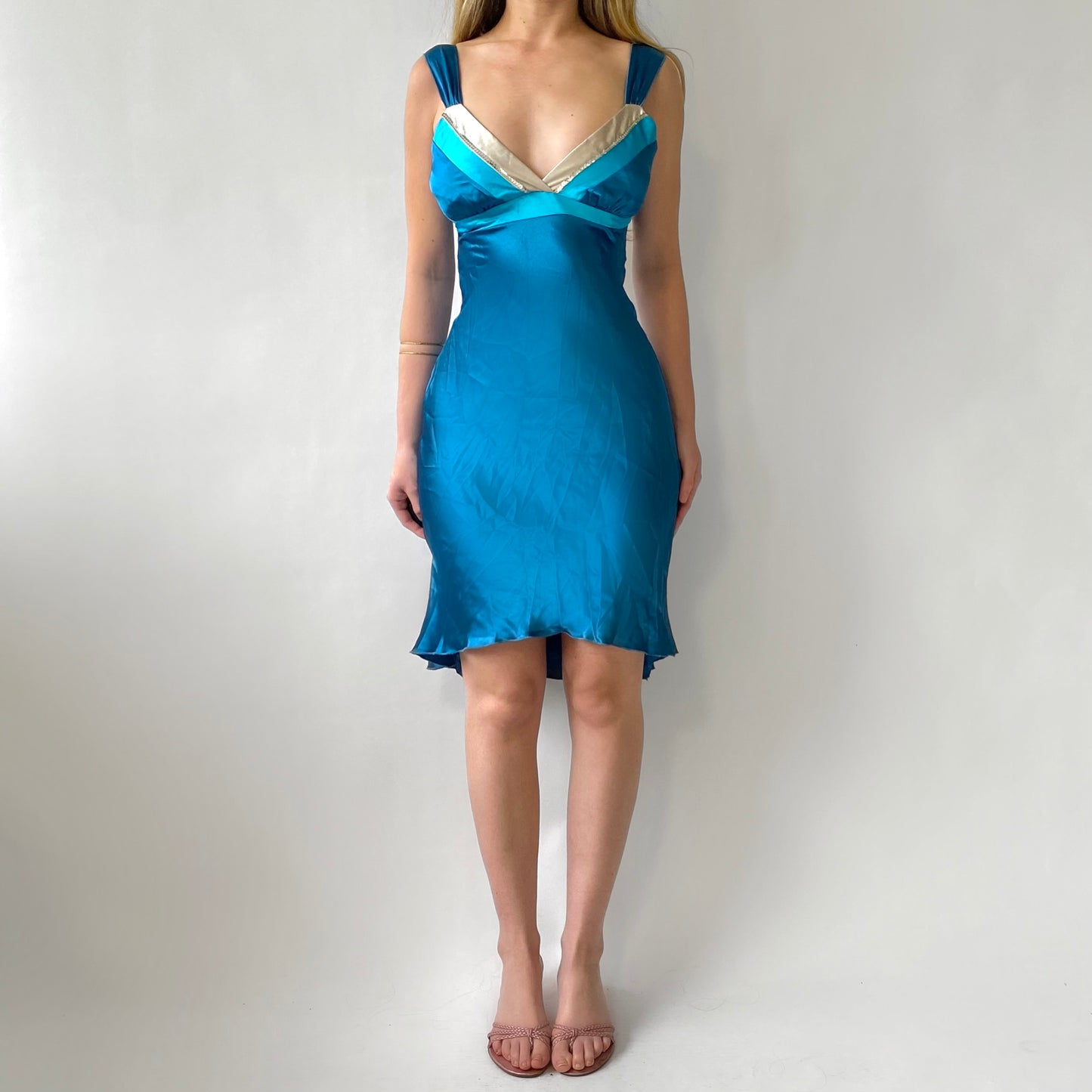 90’s La Belle Aqua Dress