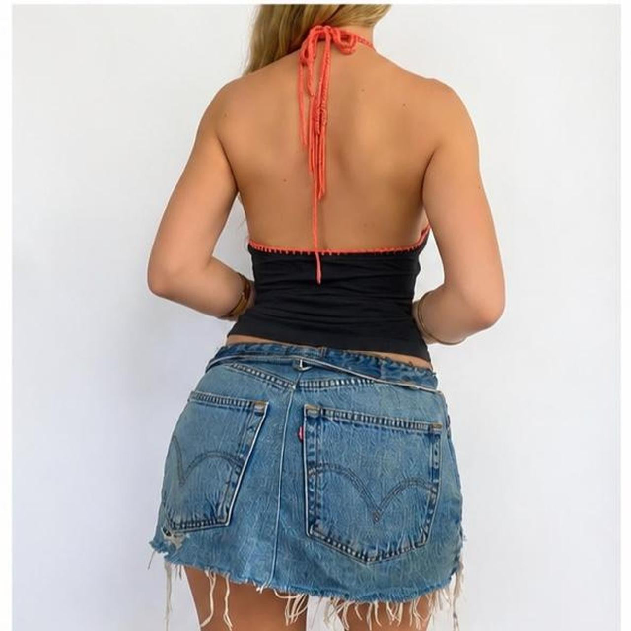 00s Beaded Knit Appliqué Halter