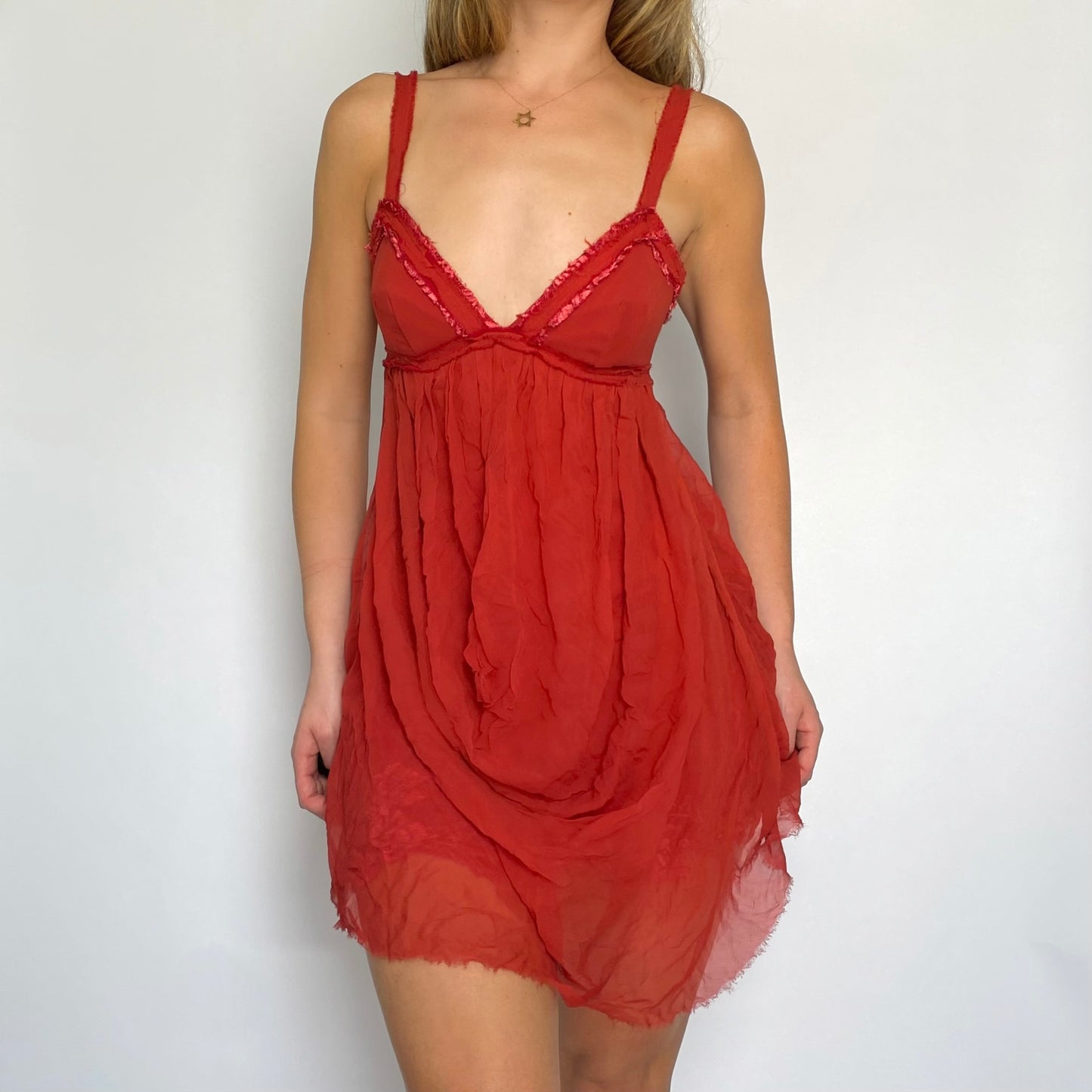 00s Mandalay Silk Mini Dress