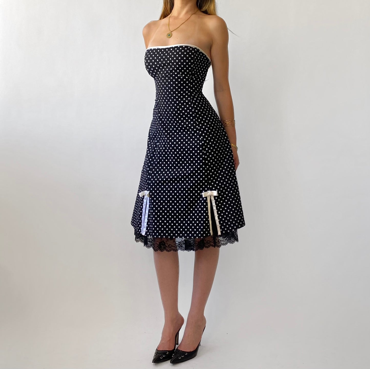 90’s Polka Dot Midi Dress