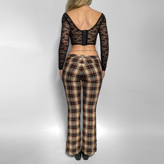 00s Low Rise Plaid Pants