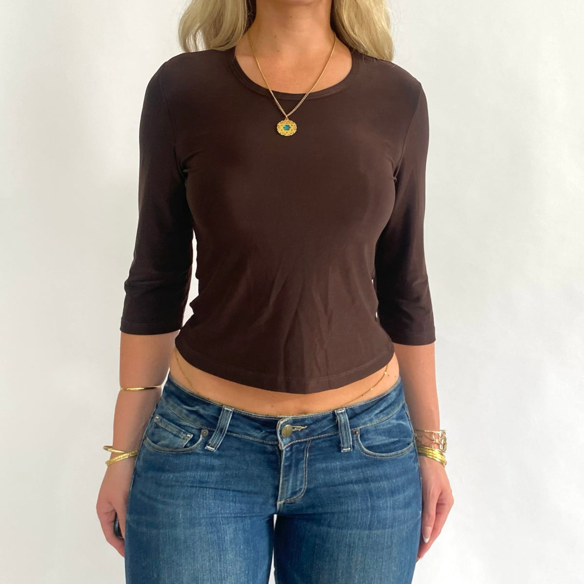 Early 2000s 3/4 sleeve top