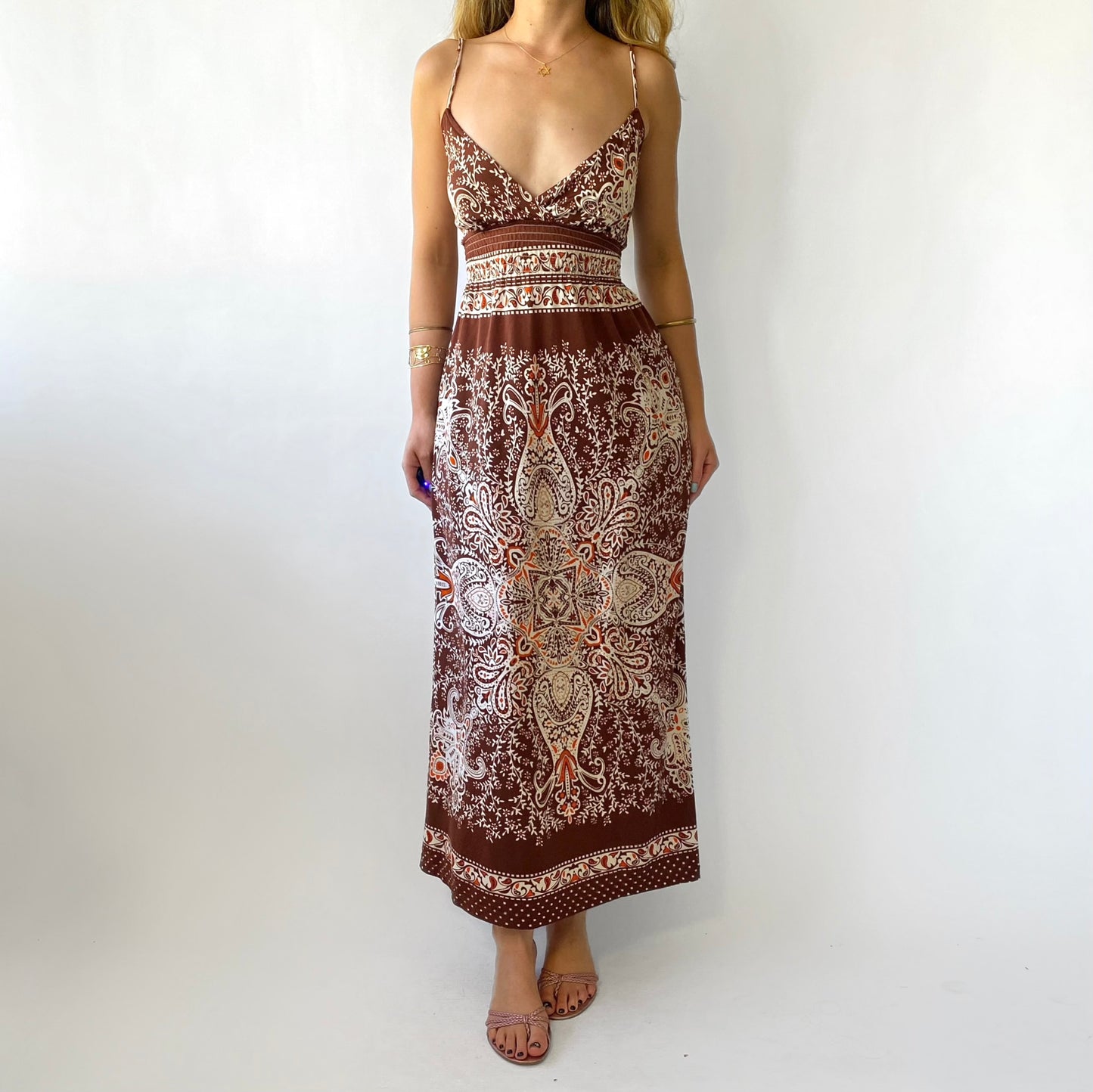 00s Paisley Maxi Dress